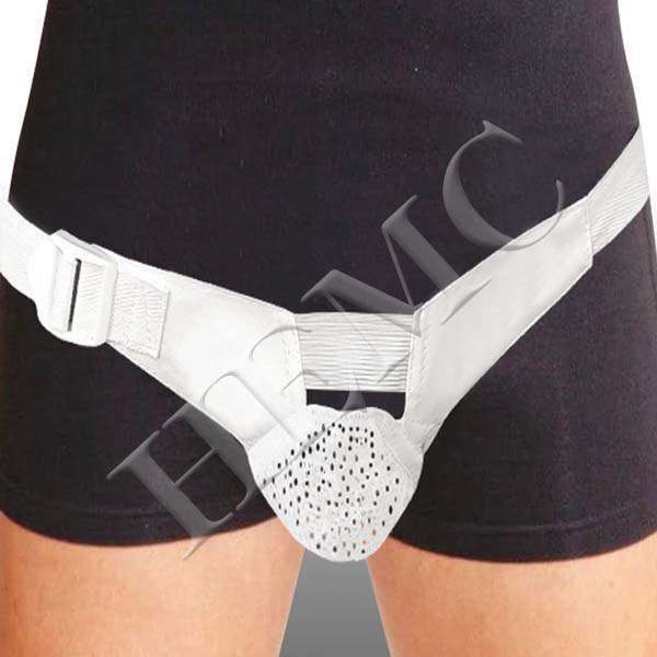 SUSPENSORY SCROTAL SUPPORT WITH LEG STRAP